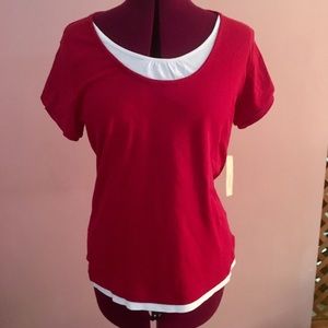 Red Layered Top